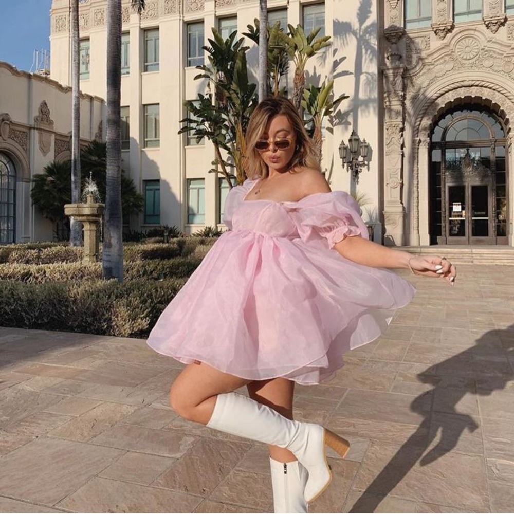 SOLD Selkie The Puff Dress in Pink